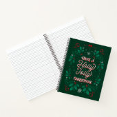 Neem een Holly Jolly Christmas Notitieboek (Binnen)