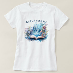 Neem een kijkje, het staat in een boek t-shirt