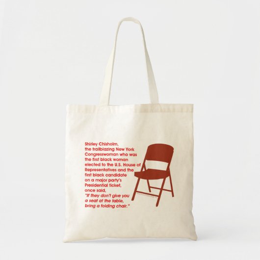 NEEM EEN KLAPSTOEL MEE TOTE BAG (Voorkant)