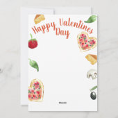 Neem een klein stuk pizza van mijn hart feestdagenkaart (Achterkant)