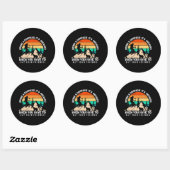 Neem een kompas die je vrienden kan eten ronde sticker (Vel)