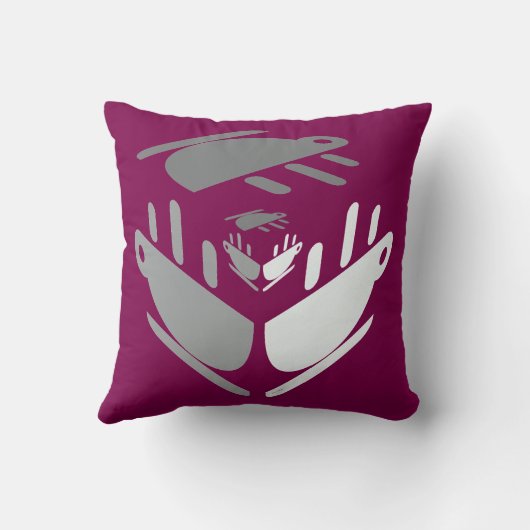 Neem een kop Java diepe wijn Kussen (Achterkant)