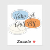 Neem een koude pil Sticker (Vel)