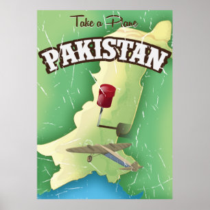 Neem een Pakistaanse reisposter mee Poster