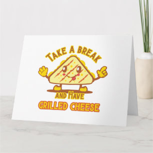 Neem een pauze en heb gegrilde kaas kaart