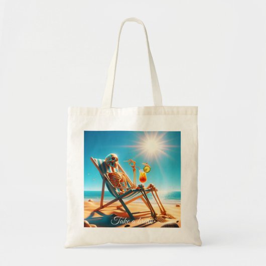 Neem een pauze - katoenen boodschappentas tote bag (Voorkant)