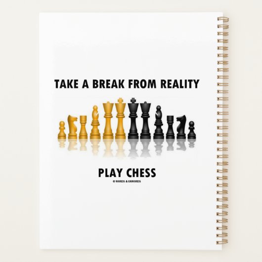Neem een pauze van het reality-schaakspel planner (Achterkant)