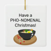 Neem een PHO-NOMENAL Kerstmis Keramisch Ornament (Achterkant)