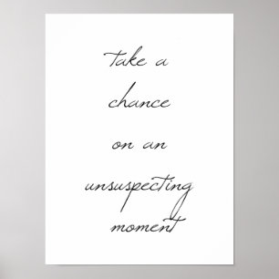 Neem een Poster van de Kans