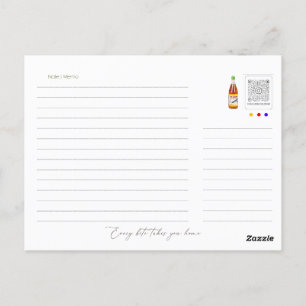 Neem een Rice Day Kaart, Rice Bord Illustration Briefkaart