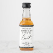 Neem een Shot Bachelorette Custom Mini Likeurfles Etiket (Voorkant)