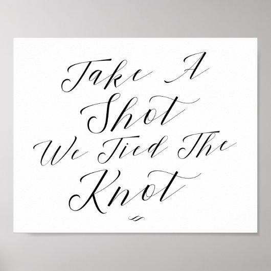 Neem een Shot Script Reception Party Bar Poster (Voorkant)