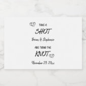 Neem een shot Verlovingspaar dat trouwt  Likeurfles Etiket (Enkel label)