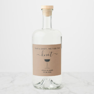 Neem een Shot We Zijn Getrouwd Trouwcocktail Likeurfles Etiket