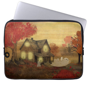 Neem een sprong laptop sleeve