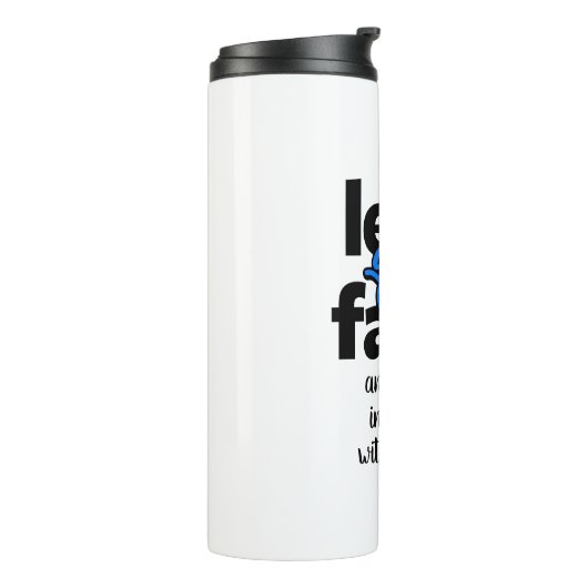 Neem een sprong van geloof en geloof... Mok (Gedraaid links)