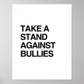 NEEM EEN STAND TEGEN BULLIES POSTER (Voorkant)