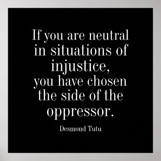 Neem een standaard - Poster (Voorkant)