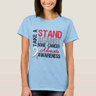 Neem een standaard tegen botkanker t-shirt