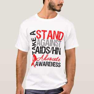 Neem een standpunt in tegen HIV T-shirt