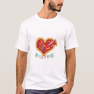 Neem een stukje van mijn Pizza Heart T-shirt