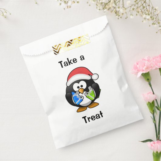 Neem een Treat Cute Penguin Bedankzakje (Gezegeld)