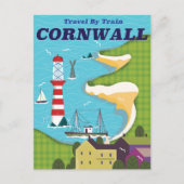 Neem een trein naar Cornwall Briefkaart (Voorkant)