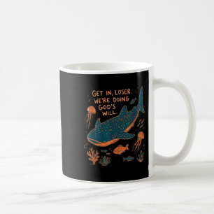 Neem een verliezer, we doen Gods wil walvishaai oc Koffiemok