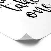 Neem één zwarte en witte 8 x 10 bruiloft-bordje poster (Hoek)