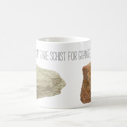 Neem geen schist voor graniet koffiemok (Center)
