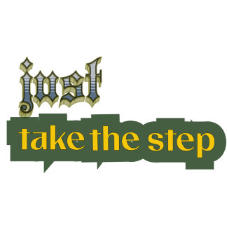 Neem gewoon de stap – Motiverende typografie ontwe T-shirt