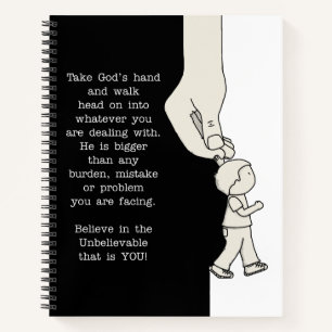 Neem Gods hand Notitieboek