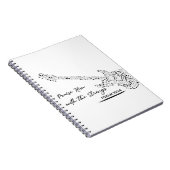 Neem hem op met de strings - psalm 150:4 notitieboek (Rechterzijde)