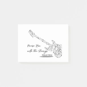 Neem hem op met de strings - psalm 150:4 post-it® notes