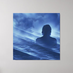 Neem het alleen onder ogen canvas afdruk