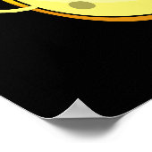 Neem het Cheesy Funny Food Pun Dark BG Poster (Hoek)