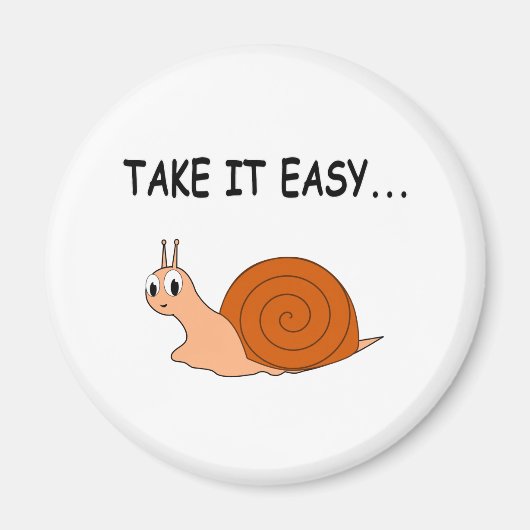 Neem het Easy Cute Cartoon Snail Magneet (Voorkant)