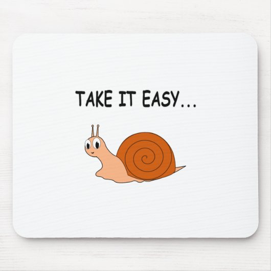 Neem het Easy Cute Cartoon Snail Muismat (Voorkant)