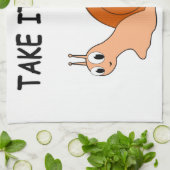Neem het Easy Cute Cartoon Snail Theedoek (Gevouwen)