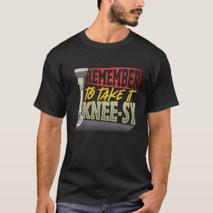 Neem het eenvoudig been t-shirt