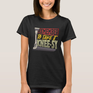 Neem het eenvoudig been t-shirt