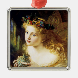 Neem het eerlijke gezicht van de vrouw metalen ornament