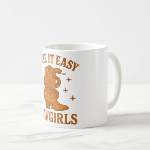 Neem het gemakkelijk Cowgirls Retro Western Boho Koffiemok