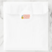 Neem het gemakkelijk sticker (Tas)