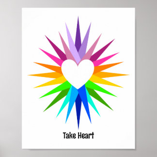 "Neem het hart" Poster