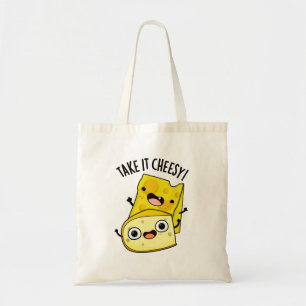 Neem het kaas komische voedsel grap tote bag