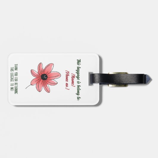 Neem het leven een slok per keer - Bagagelabels (Achterkant horizontaal)