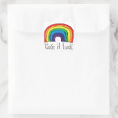 Neem het mee terug Rainbow Vierkante Sticker (Tas)