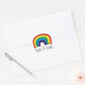 Neem het mee terug Rainbow Vierkante Sticker (Envelop)