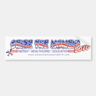 Neem het moment 2010 in beslag bumpersticker